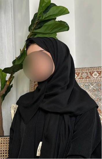 ملفع شيفون مع جفسه